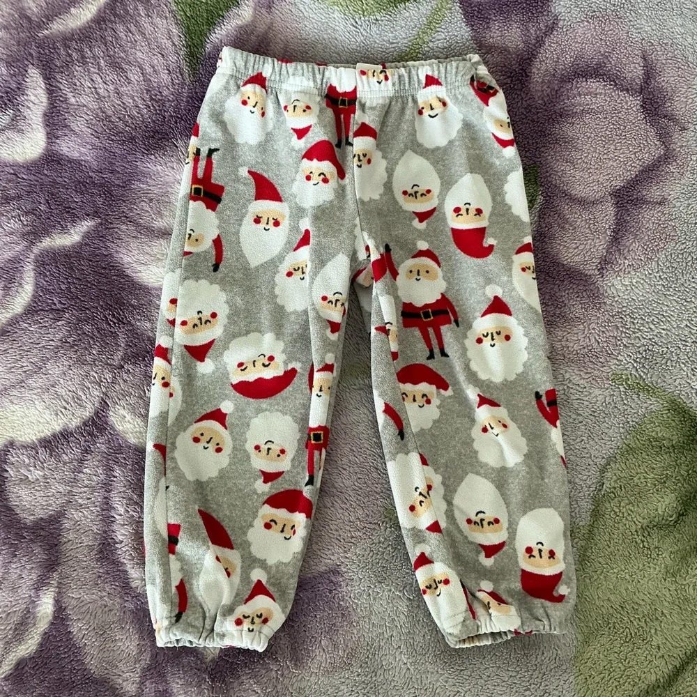 Carter’s Toddler Red & Gray Santa Pajamas Set